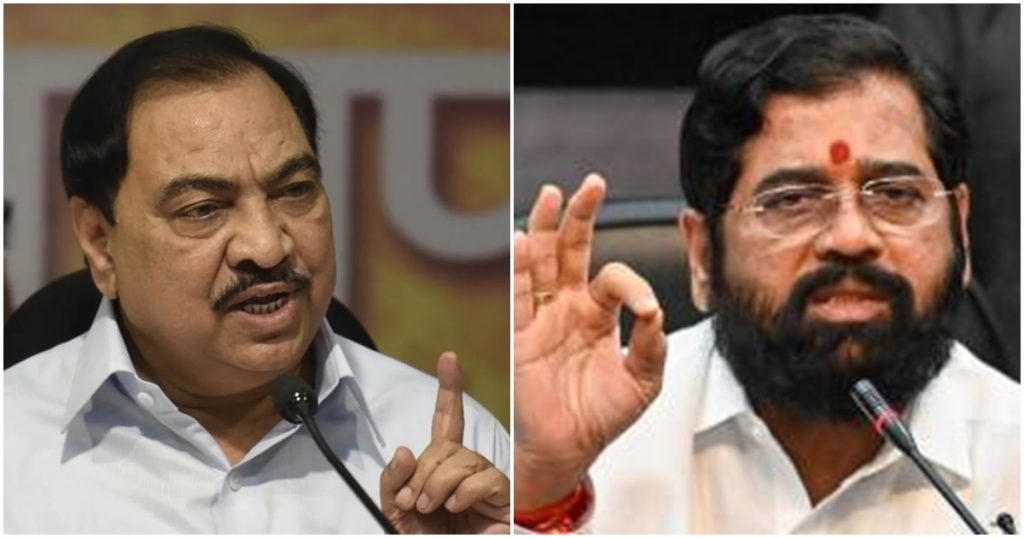 Eknath Khadse's advice to the Shinde government, "Ganaraya should give the wisdom to the Chief Minister to appoint a Guardian Minister as soon as possible".