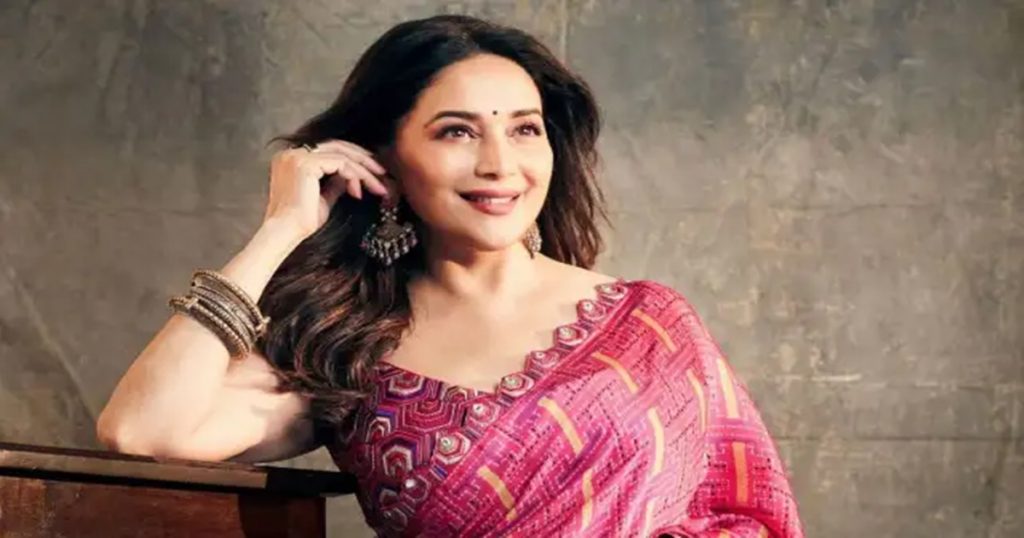 Fans are shocked to see Madhuri Dixit in a pink saree! See PHOTO