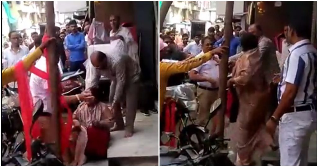 Old woman beaten by MNS leaders in Mumbai, video goes viral