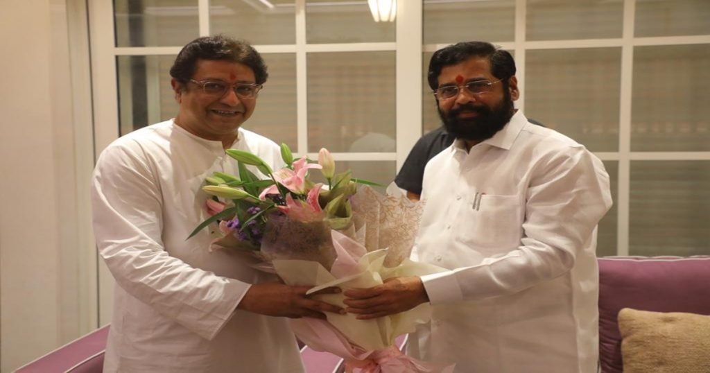 Chief Minister Eknath Shinde met Raj Thackeray; A political debate