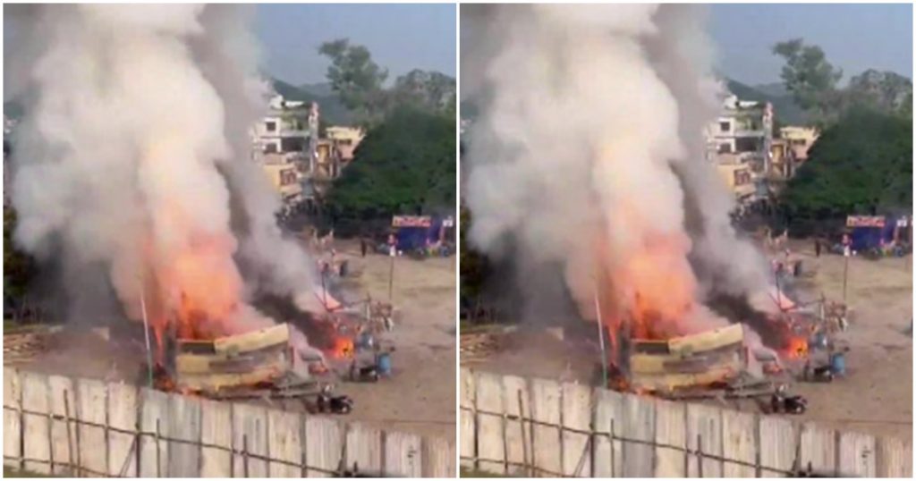 Big news! Two died in a fire at a firecracker stall