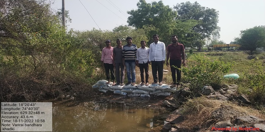 Forestry dams through public participation at Khadki