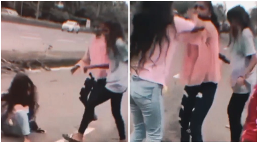 In free style, the girls are getting beaten up for Boyfriend; Watch the VIDEO