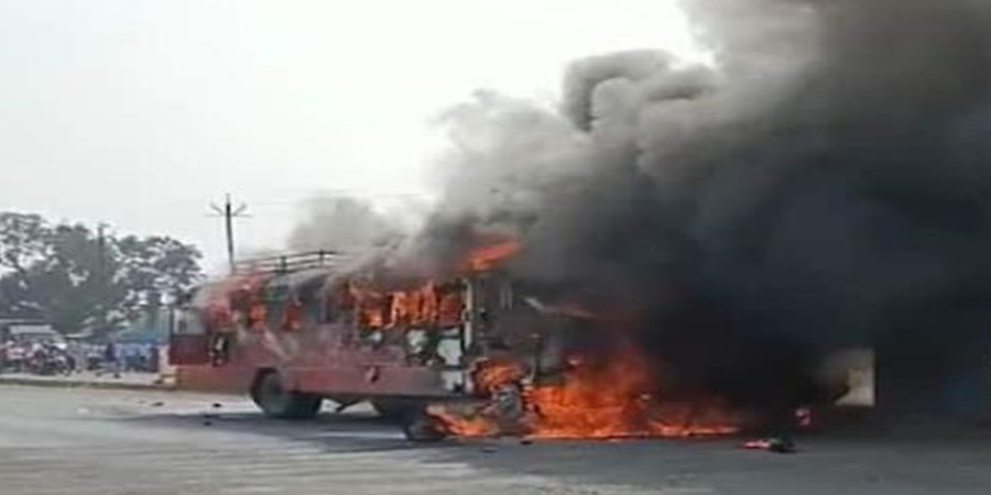 Big Breaking! Three people died and many were seriously injured when the bus caught fire