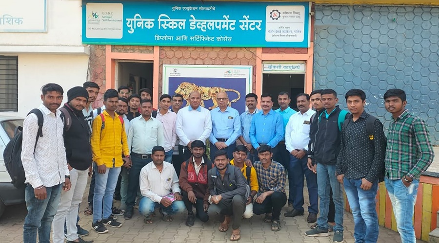 Vocational Training Program for Needy Youth in Nashik Blue Cross Laboratories Pvt. and initiative of Unique Skill Development Center