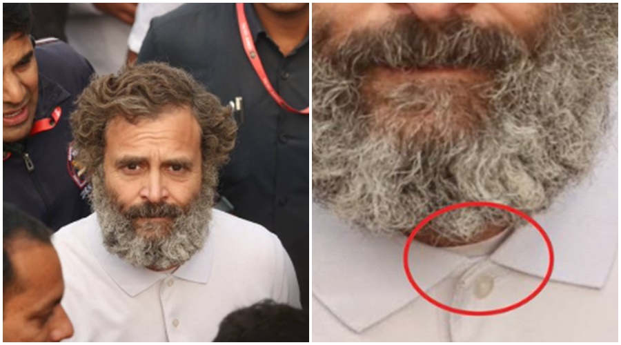 Rahul Gandhi wears thermals inside T-shirts; Photo viral on social media