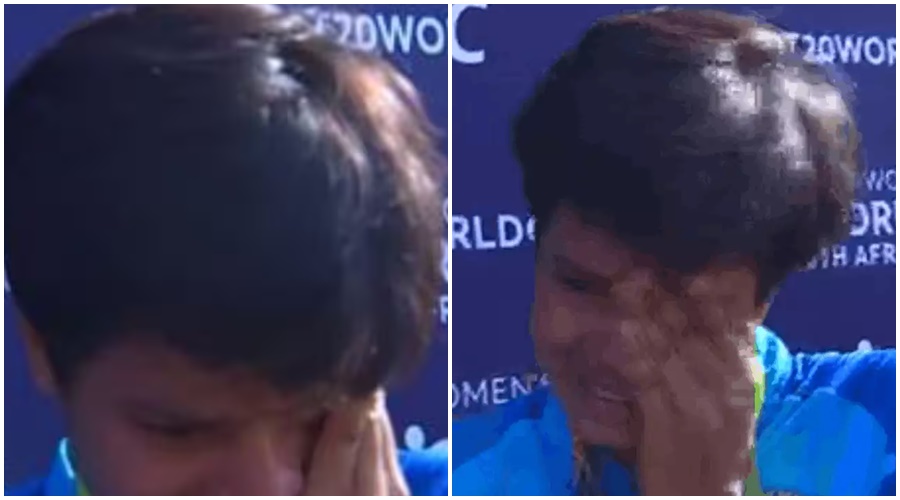 Shefali Verma started crying profusely after winning the World Cup