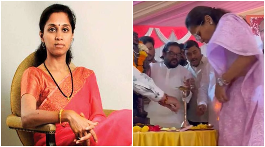 Supriya Sule reacts after saree catches fire; She said, "There was a bit of bad luck left..."