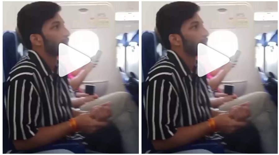 "And he actually had the window of the plane open to spit guts"; Watch the VIDEO