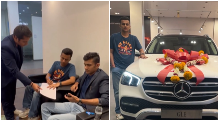 90 lakhs Mercedes bought by MBA tea-lover; Watch the VIDEO