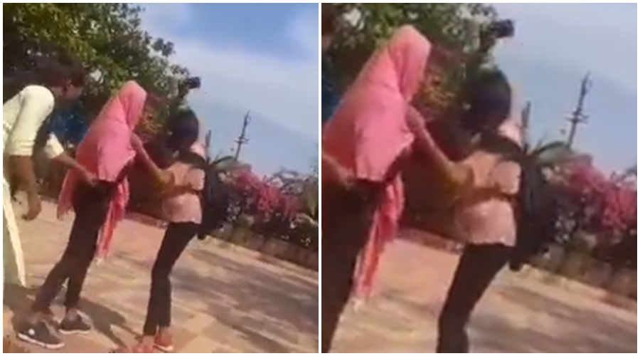 Two young women fight over a boyfriend, watch the viral video