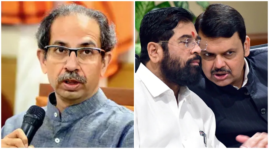 Chief Minister of the state 'Mindhye' and Deputy Chief Minister 'Hoyba Andhabhakt'; Criticism of the government from the Thackeray group!