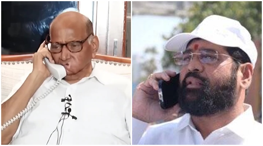 Talk between Sharad Pawar and Chief Minister Eknath Shinde over phone; Speed ​​up political events