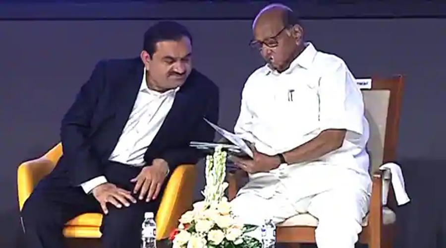 Big news! Two hour discussion between Gautam Adani and Sharad Pawar; An atmosphere of confusion in political circles