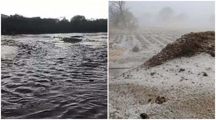 The biggest news! Unseasonal hail storms in the state, rivers overflowed