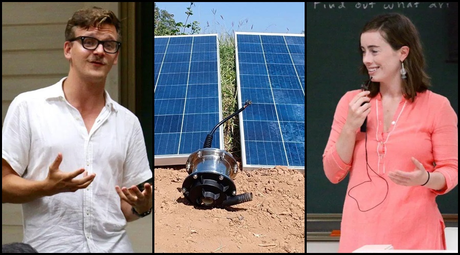 Micro solar pump | Two Americans from Pune make micro solar pump for farmers; Helped farmers for electricity supply