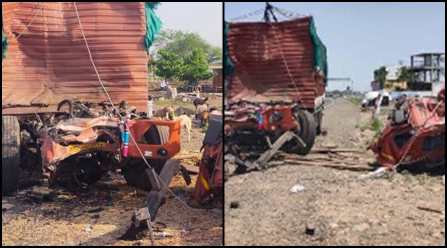 Terrible accident of goods truck carrying sheep, 190 sheep died on the spot along with five people