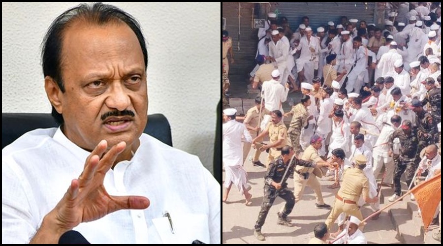 Ajit Pawar was furious after the incident of lathicharge on the workers was heart-wrenching