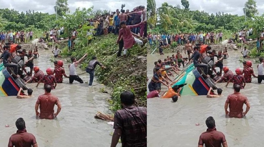 Shocking! 17 dead, 35 injured after bus falls into lake