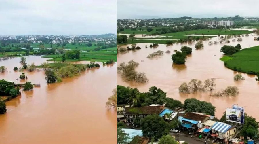 Breaking! Flood situation in Kolhapur? A sharp rise in the water level of Panchganga river