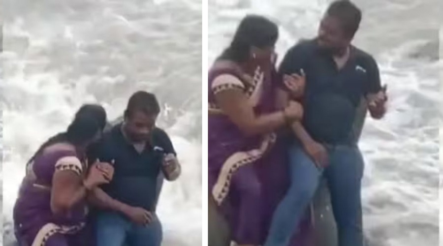 Shocking! The children were taking pictures of their parents, suddenly there was a wave and…