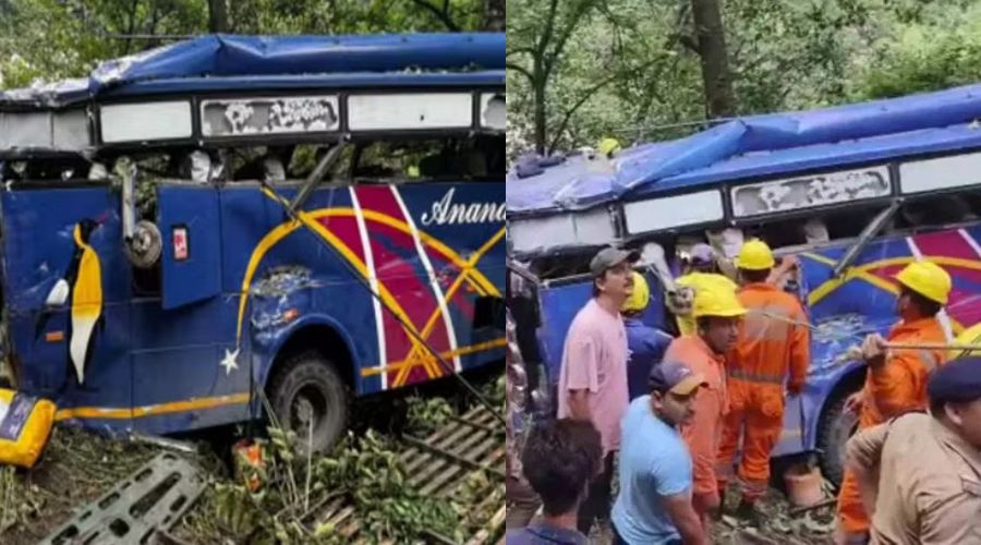 Add time to devotees! 7 devotees died on the spot after the bus fell into a 50 feet deep ravine