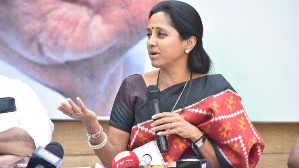 Anti-BJP MP Supriya Sule gave a notice of violation of rights, an important reason came to light