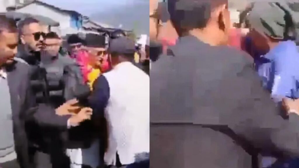 Man slaps former Prime Minister In Nepal